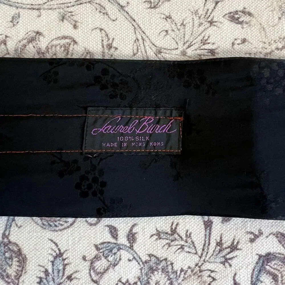 Japanese Vintage Fukuro Obi Belt Kimono Fabric Silk Traditional rare 70s tie